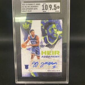 2023-24 Panini Court Kings Heir Apparent Autograph GG Jackson II - SGC 9.5 Graded Auto 10 Graded