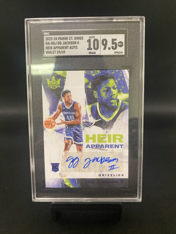 2023-24 Panini Court Kings Heir Apparent Autograph GG Jackson II - SGC 9.5 Graded Auto 10 Graded