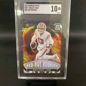 2022 Donruss Optic Red Hot Rookies Brock Purdy - SGC 10 Graded