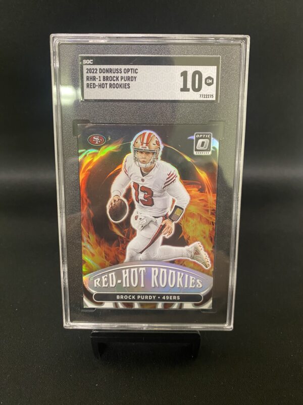 2022 Donruss Optic Red Hot Rookies Brock Purdy - SGC 10 Graded