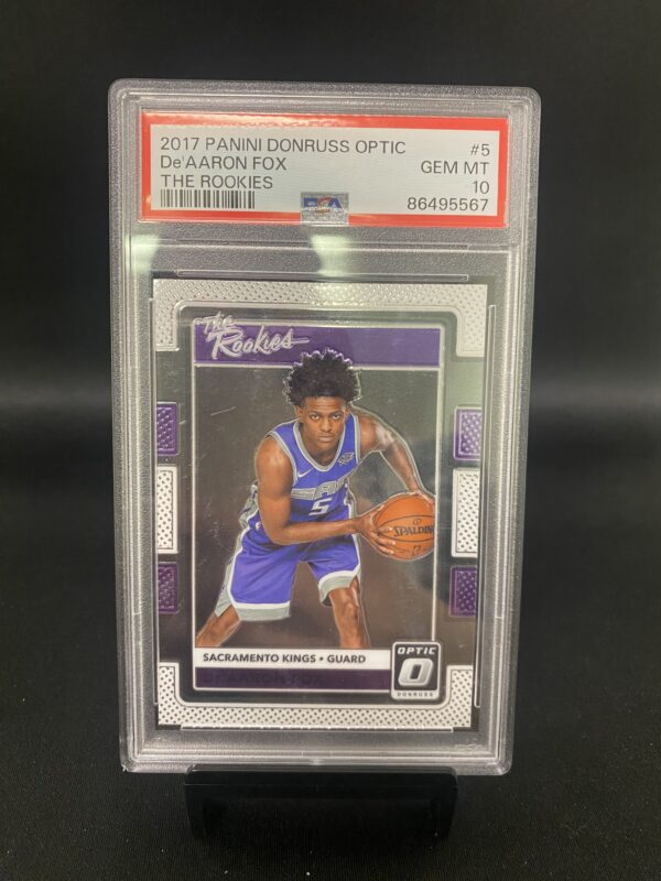 2017 Panini Donruss Optic The Rookies De'Aaron Fox - PSA 10 Graded