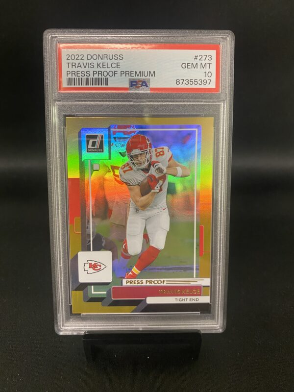 2022 Donruss Press Proof Premium Travis Kelce - PSA 10 Graded