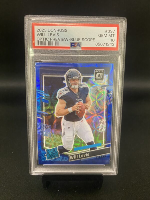 2023 Donruss Optic Preview - Blue Scope Will Levis - PSA 10 Graded