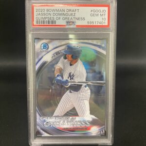 2020 Bowman Draft Glimpses of Greatness Jasson Dominguez - PSA 10 Graded