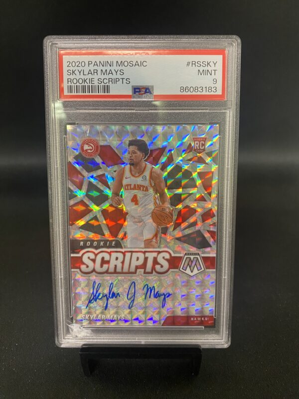 2020 Panini Mosaic Rookie Scripts Skylar Mays - PSA 9 Graded