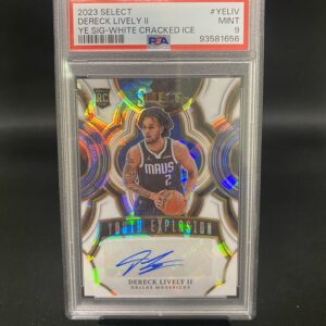 2023 Select Youth Explosion White Cracked Ice Dereck Lively II - PSA 9 Graded