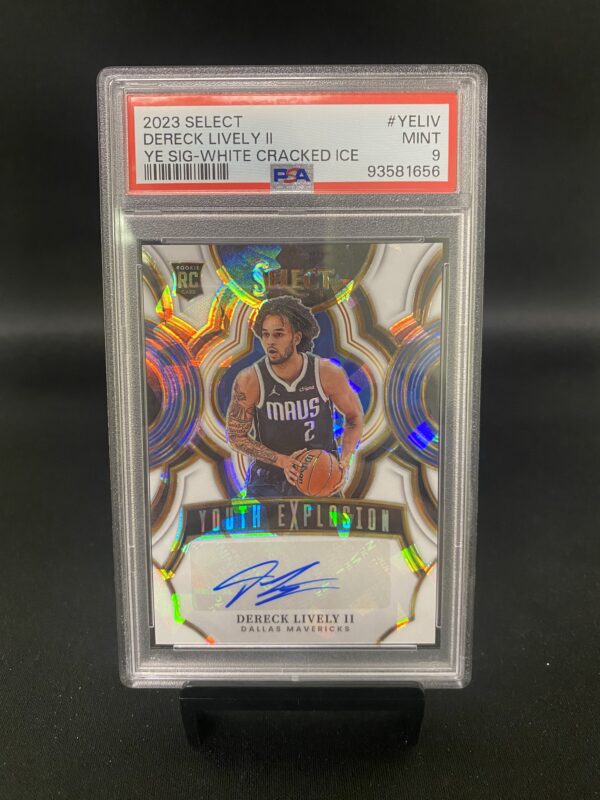 2023 Select Youth Explosion White Cracked Ice Dereck Lively II - PSA 9 Graded