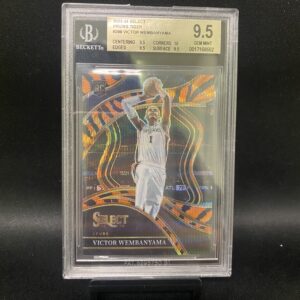 2023-24 Select Prizms Tiger Courtside Victor Wembanyama - Beckett 9.5 Graded