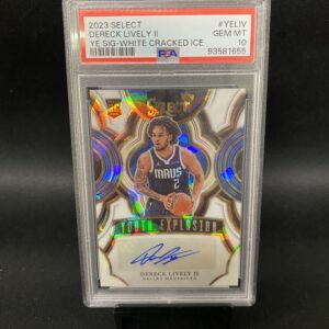 2023 Select Youth Explosion White Cracked Ice Dereck Lively II - PSA 10 Graded