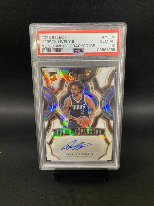 2023 Select Youth Explosion White Cracked Ice Dereck Lively II - PSA 10 Graded