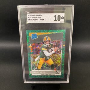 2020 Donruss Optic Green Velocity Prizm Jordan Love - SGC 10